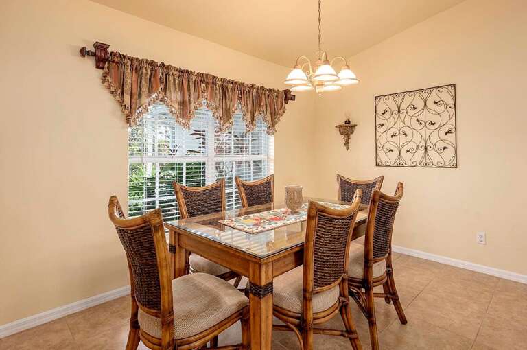 Dining Table with Garden View