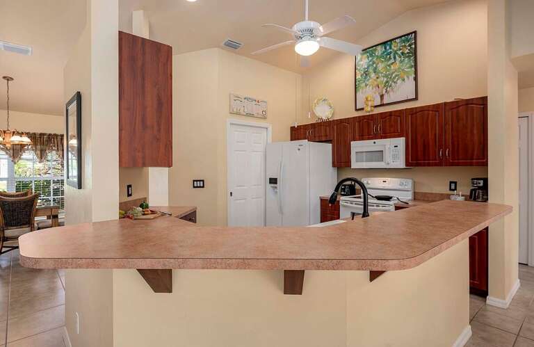 Kitchen with Door to Laundry Room and Garage