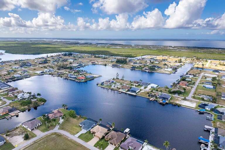 Bird Eye View of Waterways at Castaway Cape