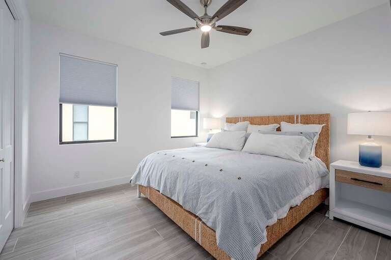 King Bedroom with Garden Views