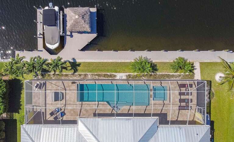 Birds Eye View of Pool Area