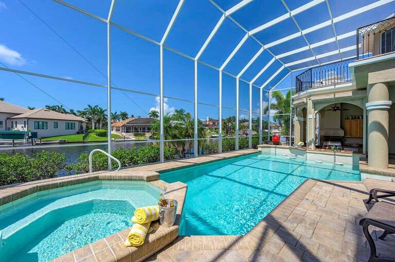Pool Area and Outdoor Kitchen Space