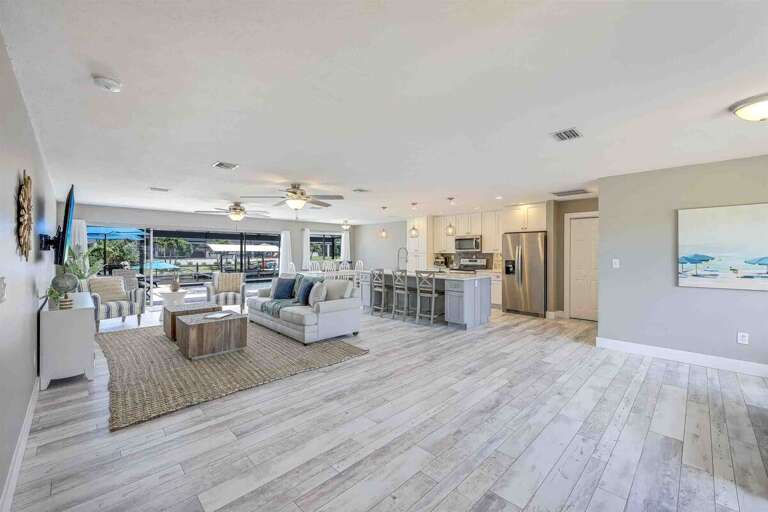 Large Open Floorplan with Coastal Design Elements