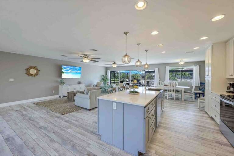 Open Floor Plan Design Great for Entertainment