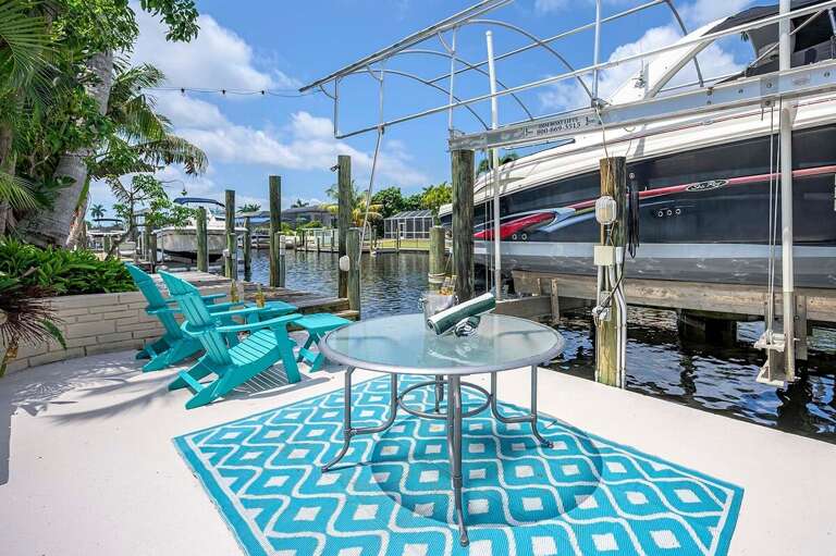 Baot Dock and Deck with Western Facing Sunset Views