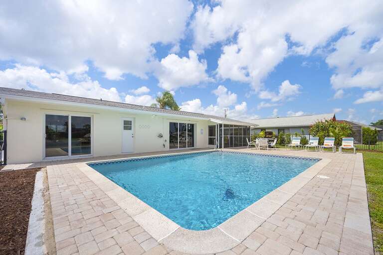 Large Oversized Pool with Shallow Entrance and Deep End