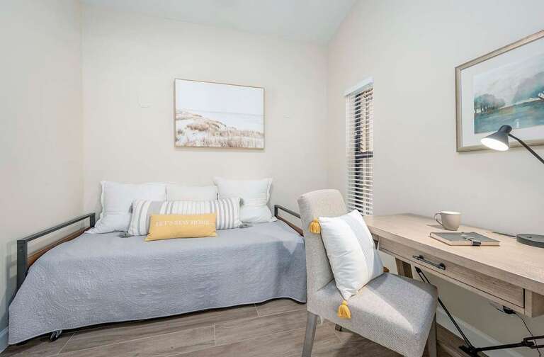 Den with Available Workspace as well as Trundle Bed with available Pull out adding sleeping options for 2 more