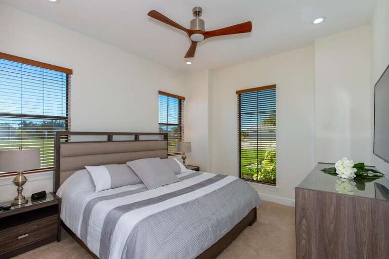 Guest King Bedroom Features a Garden View