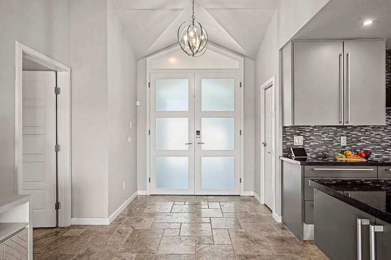 Entrance of Dock Holiday with Double Doors