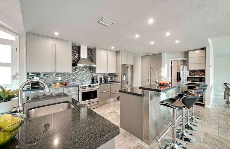 Kitchen with Modern Cabinets and Appliances