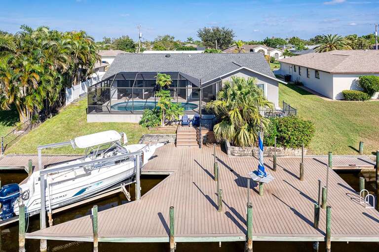 Large Boat Dock Great for Fishing or Watching the Florida Wildlife