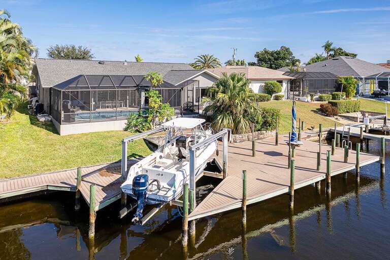 Large Dock with Space for Rental Boat