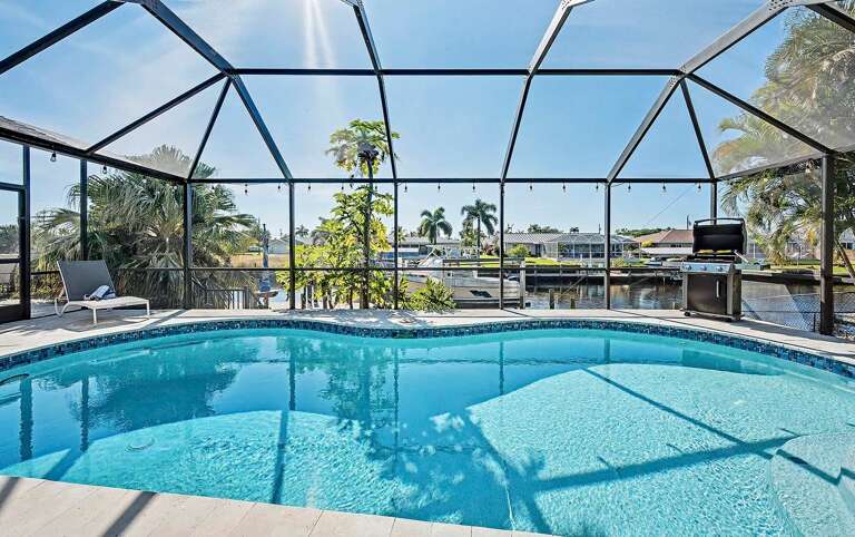 Southern Facing Pool with Full Sun Exposure