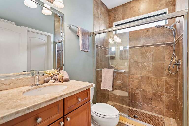 Downstairs Hallway Bathroom with Shower