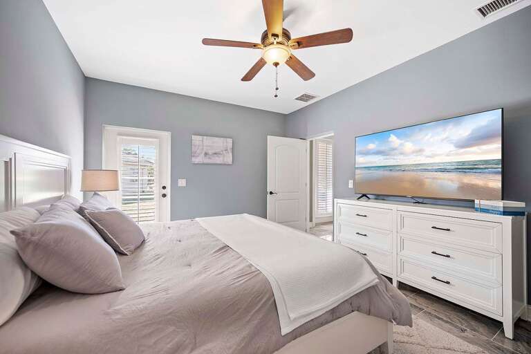 King Bedroom Suite with Access to the Patio