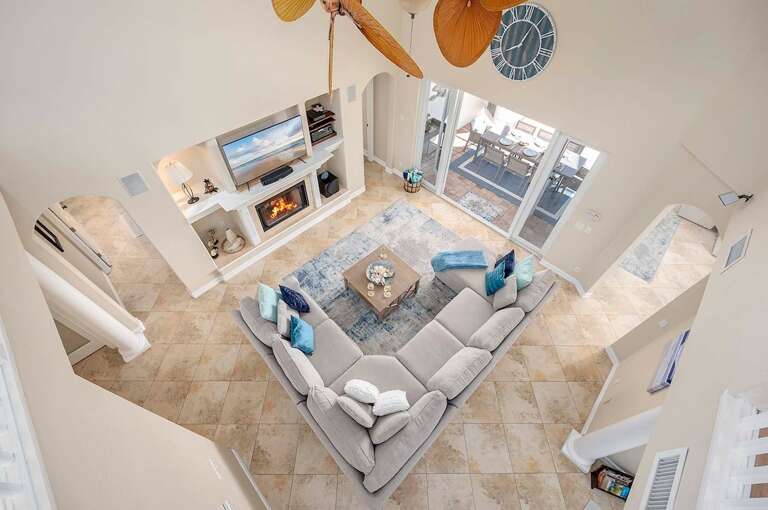 View From Second Floor Of The Living Room