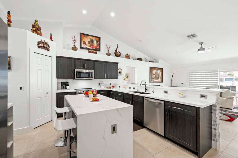 Kitchen with Center Island Great for Entertaining