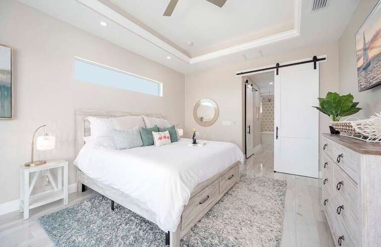Main Bedroom Featuring a King Bed and En-Suite Bathroom