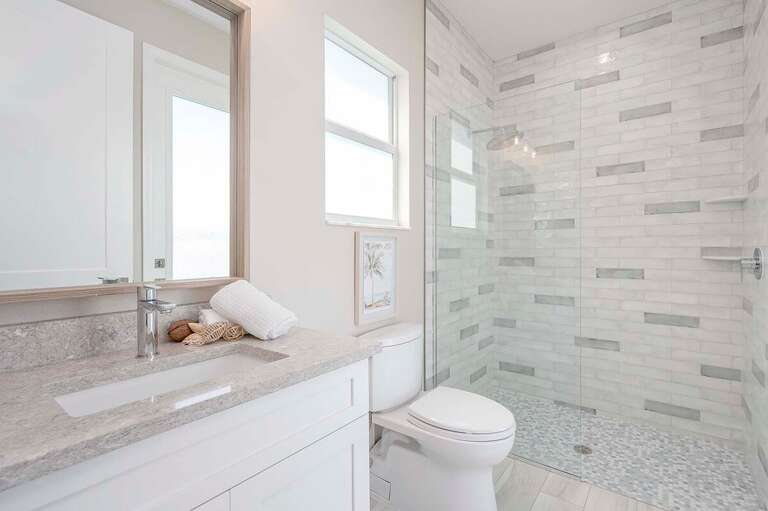 Pool Bathroom with Walk in Shower