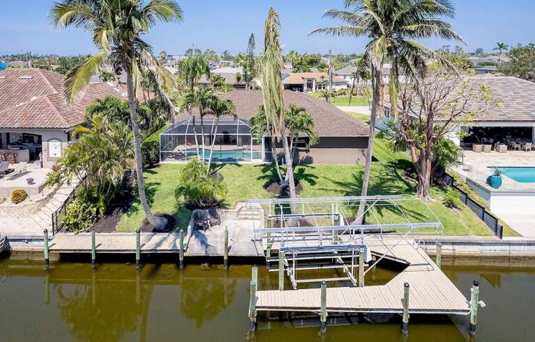 Aerial View of Backyard