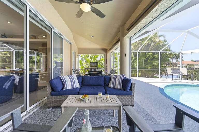 Enjoy Cocktails or good Conversation on the Outdoor Seating Area