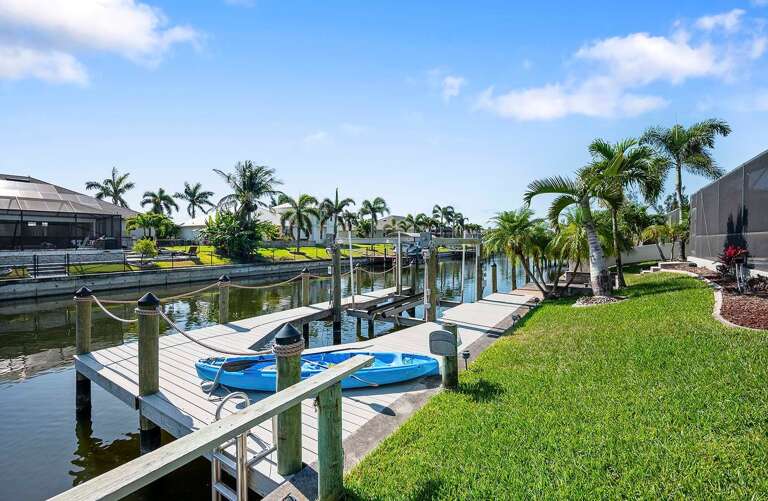 Backyard and Access To the Canal