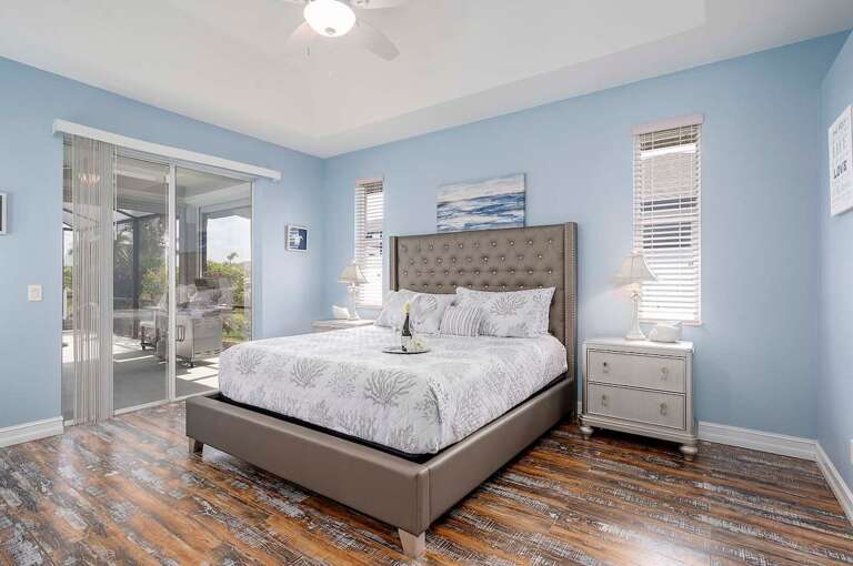 Main King Bedroom with Pool/Patio Access