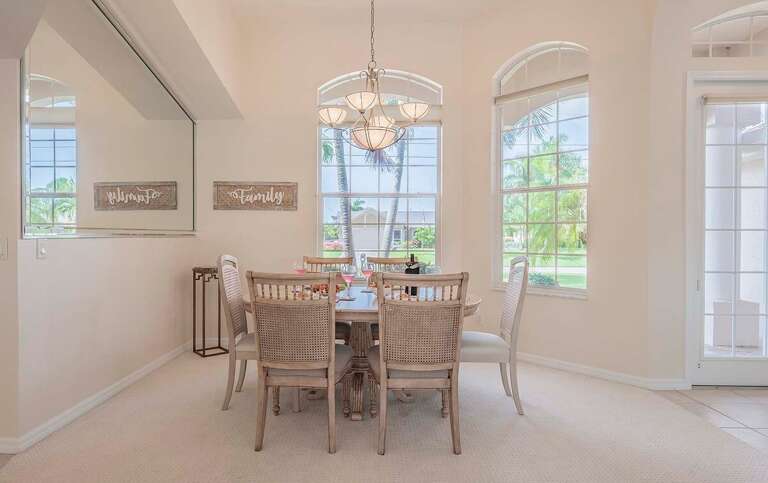 Dining Area with Garden View