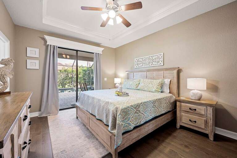 Welcome to Your Main King Bedroom Suite with Access to the Lanai