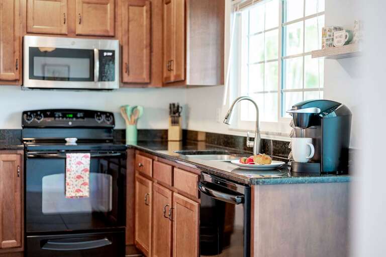 Kitchen with Views of the Patio