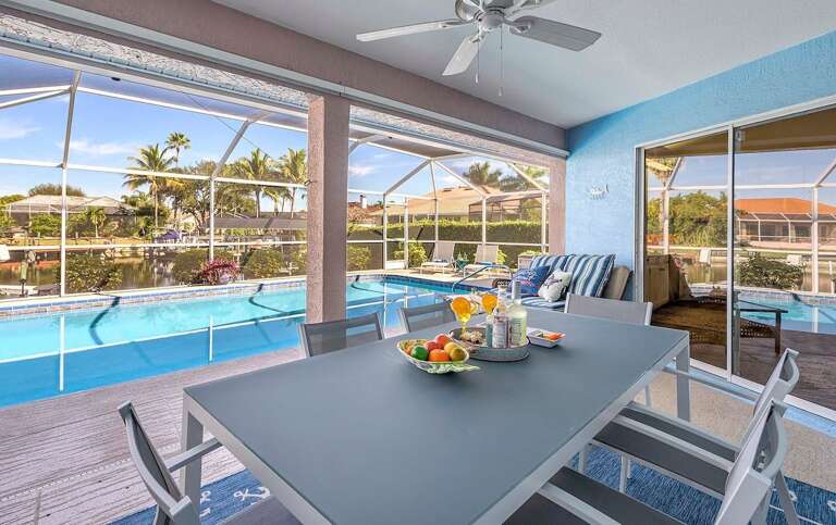 Enjoy Al Fresco Dining Under the Covered Lanai
