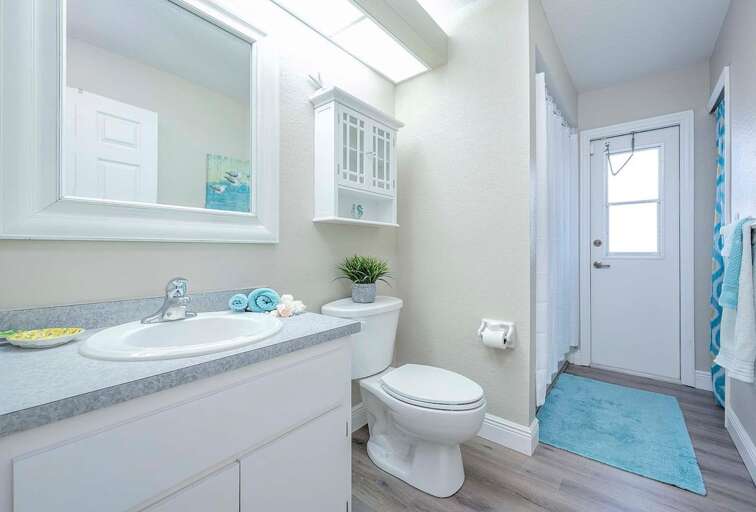 Guest Bathroom serves also as Pool Bathroom with Shower/Tub Combo