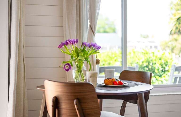 Enjoy Your Morning Coffee with Views of the Canal