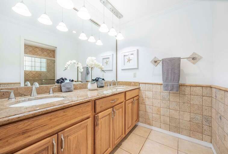 Dual Sinks in the Main Bathroom