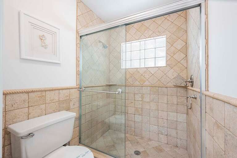 Walk in Shower in Main Bathroom