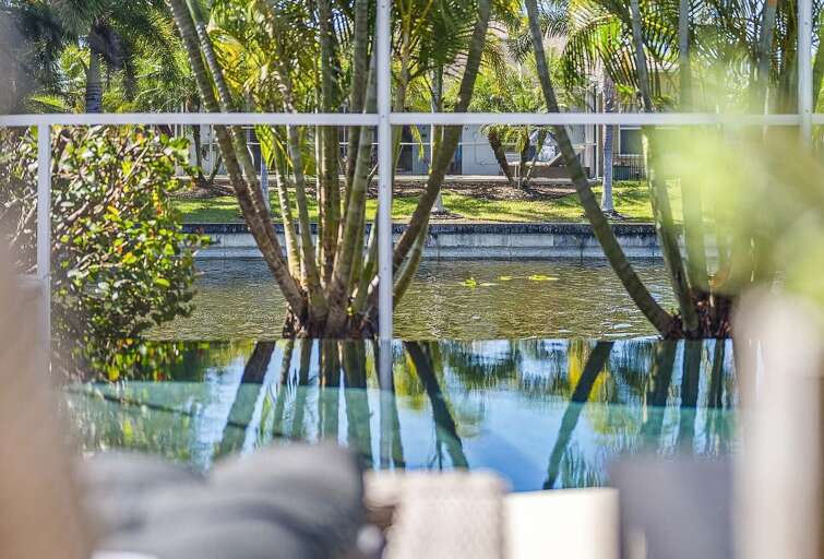 Dreamy View of Canal and Pool