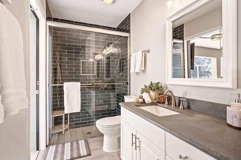 Guest Bathroom with Sink and Shower