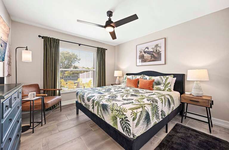 Guest King Bedroom with Garden View