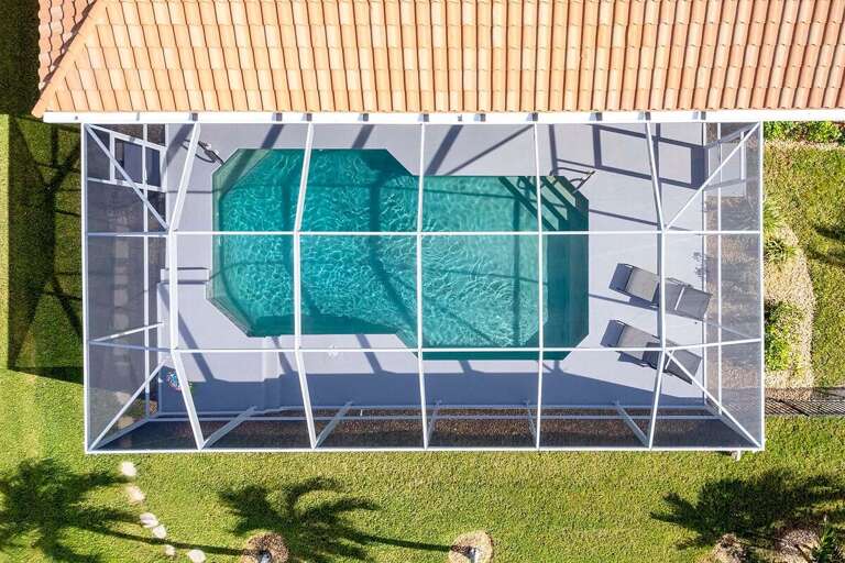 Aerial View of the Pool Space