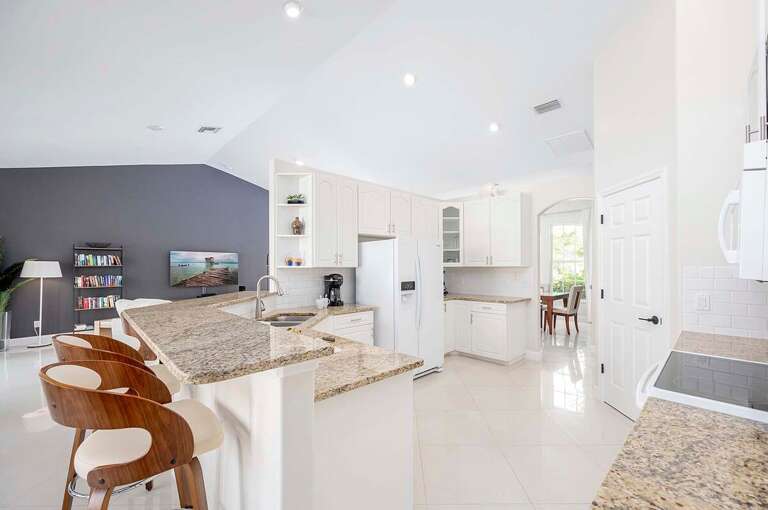 Kitchen Open to Living Room, Dining Room and Nook Area