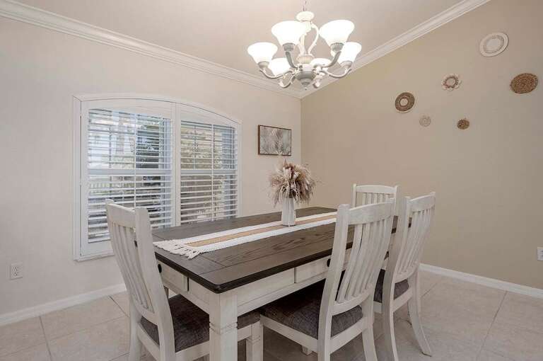 Family Dining Room with Garden View