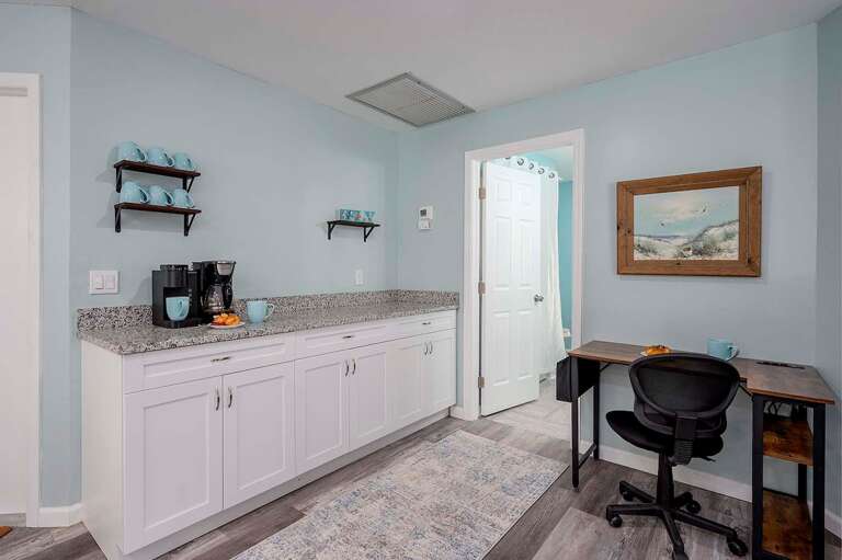 Coffee Bar and Work Desk