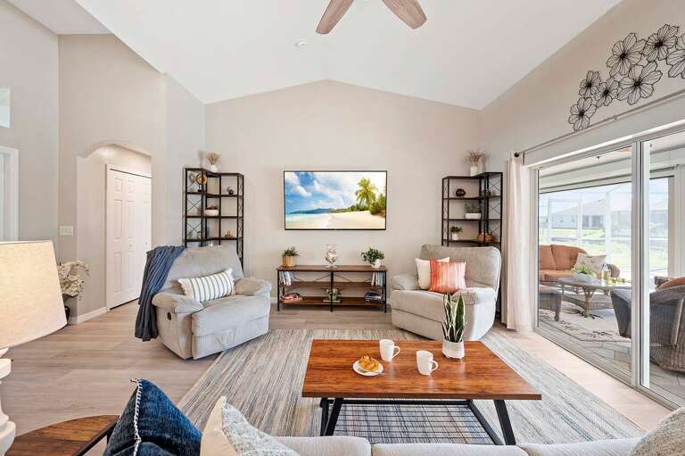 Recycling Chairs and Comfortable Couch Invite you to Relax
