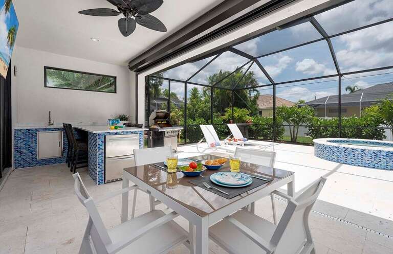Welcome to Your Pool Oasis with Outdoor Kitchen