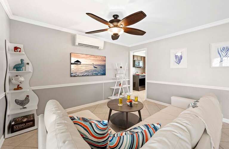 Comfortable Living Room with Smart TV