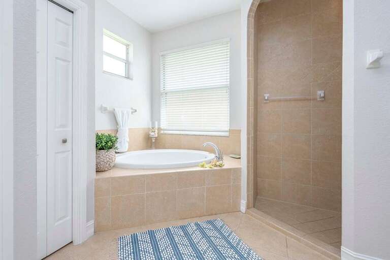 Soaking Tub in Main Bathroom