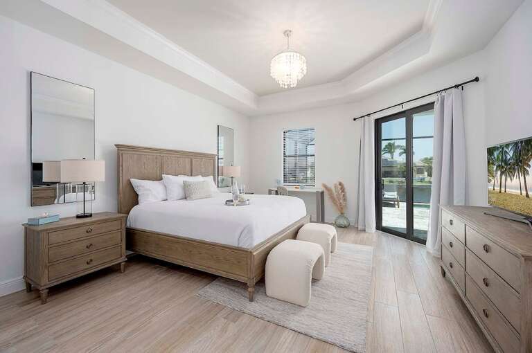 MMain King Bedroom with Patio Access