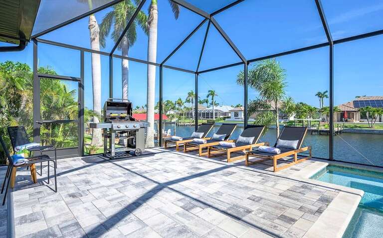 Patio Area with Lounges and BBQ