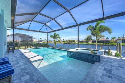 Amazing Views from the Pool Overlooking the Oversize Canal