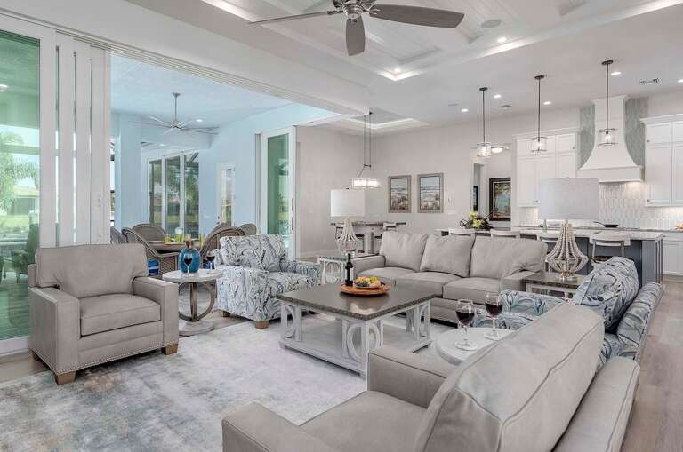 Formal Living Room as an Extension to the Kitchen